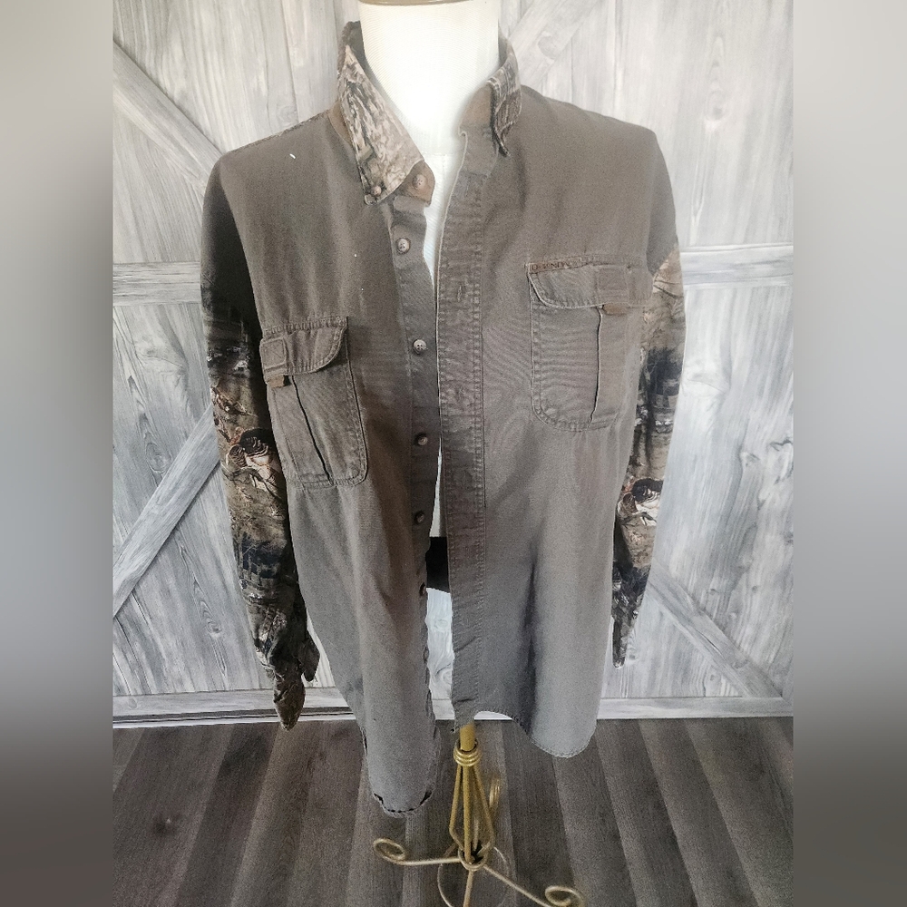 Men's Legendary Whitetails Deer Button Up Sleeve Shirt Jacket